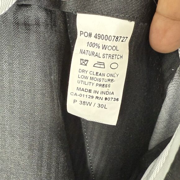 Michael Kors Mens Classic fit Wool Dress Pants 38w/30L Grey Solid NaturalStretch - Picture 8 of 16